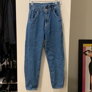 Zara cinched waist jeans